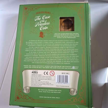 Photo of free Sherlock Holmes puzzle box (Emmbrook RG41) #3