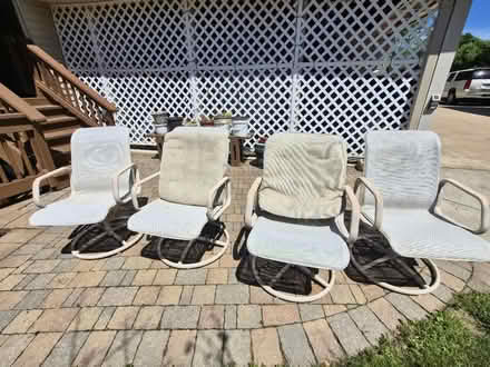 Photo of free 4 patio chairs (Farmington Hills 11Mile n Farm) #1