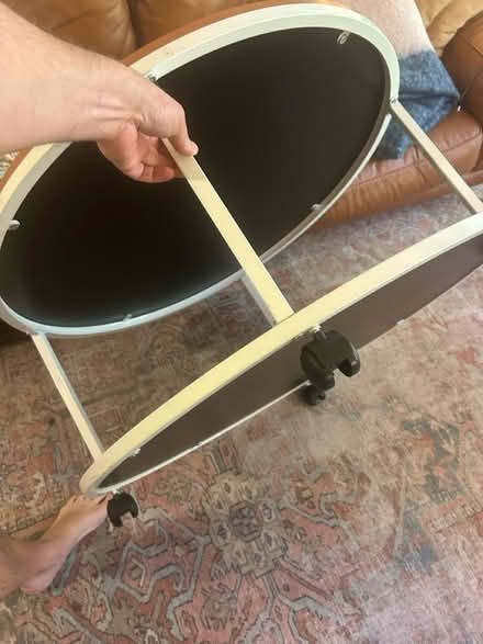 Photo of free Circular coffee table on wheels (Claremont Hills, Oakland) #3