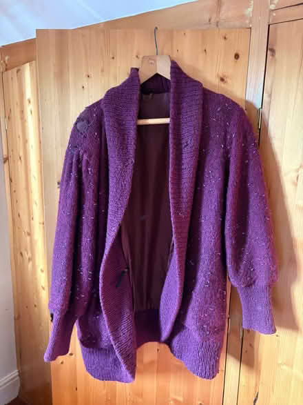 Photo of free Purple 80s cocoon cardigan jumper (Sutton Pools OX14) #1