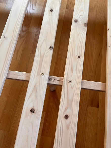 Photo of free White bed frame (Fort Sheridan) #4