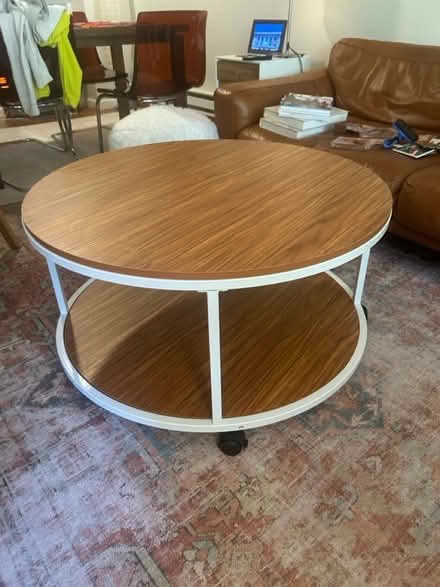 Photo of free Circular coffee table on wheels (Claremont Hills, Oakland) #1
