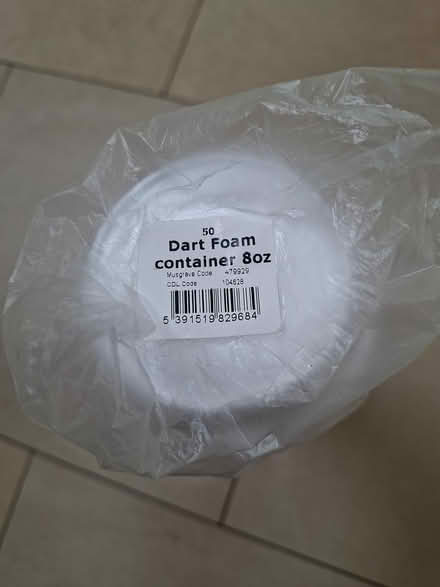 Photo of free 8 oz foam containers (Dun Laoghaire/glenageary) #2