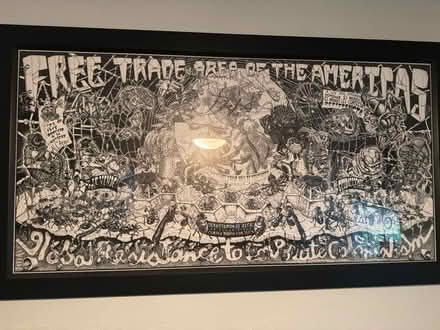 Photo of free Framed protest poster (Northern liberties) #1