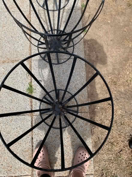 Photo of free 3 black planters (Worcester Park KT4) #2