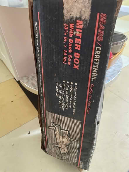 Photo of free Craftsman Miterbox (Bloomfield) #1