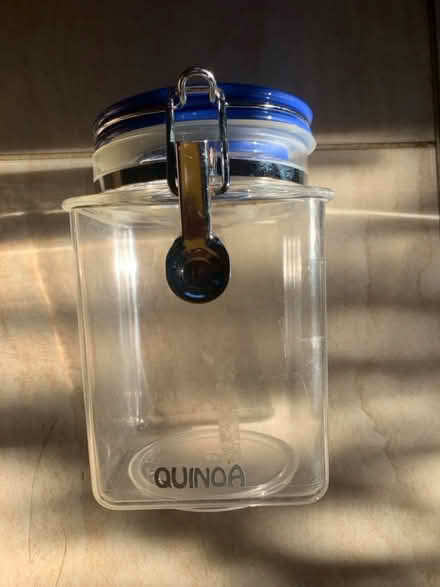 Photo of free Quinoa plastic storage jar (Burgess Hill RH15) #1