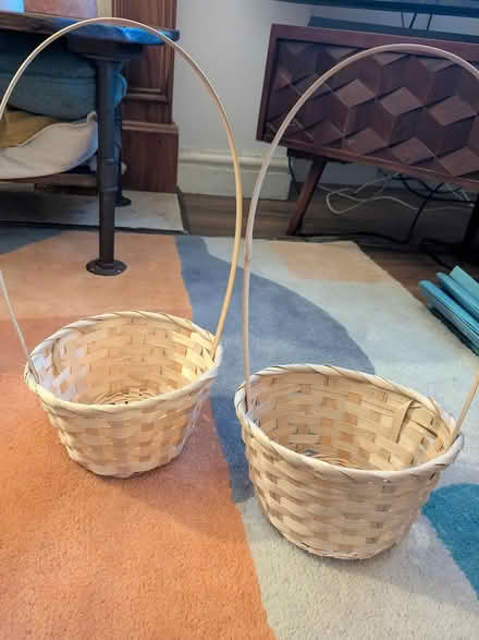 Photo of free 2 x woven baskets (Manchester M19) #1