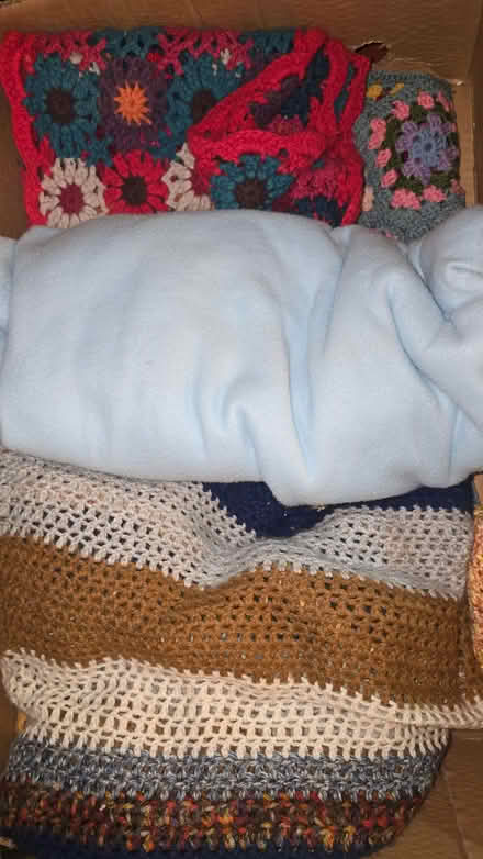 Photo of free Crocheted blankets and fleece blanket (Brickhill MK41) #1