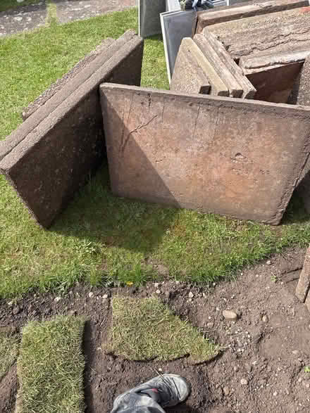 Photo of free Old style pebble slabs, heavy slabs (B435pb) #3