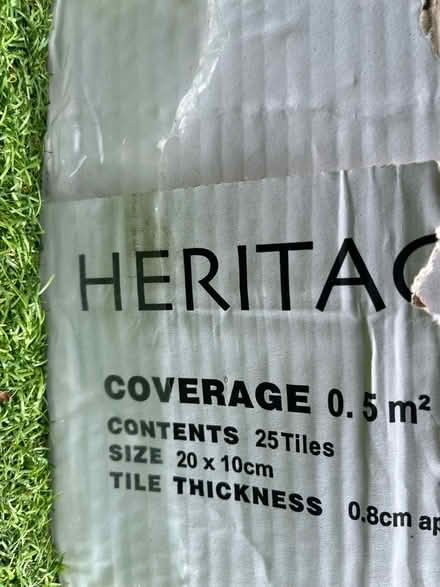 Photo of free 21 20cm x 10cm Heritage tiles (Lochfield Paisley) #2