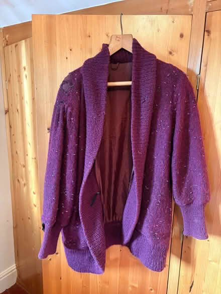 Photo of free Purple 80s cocoon cardigan jumper (Sutton Pools OX14) #2