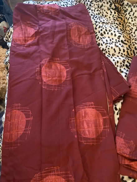 Photo of free Long red curtains (TW14 bedfont) #1