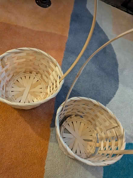 Photo of free 2 x woven baskets (Manchester M19) #2