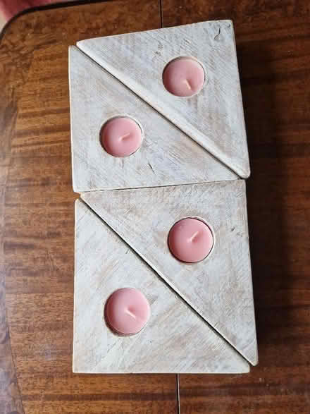Photo of free Wooden tealight holders (Ormesby St Margaret NR29) #3