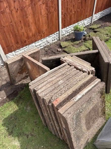 Photo of free Old style pebble slabs, heavy slabs (B435pb) #1