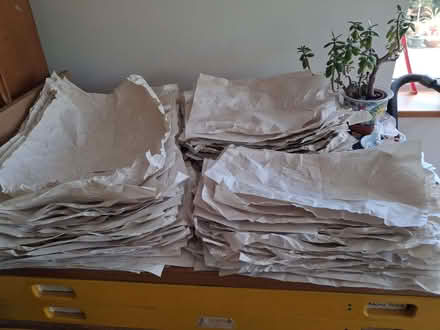 Photo of free Packing boxes and clean paper (Seaford BN25) #1