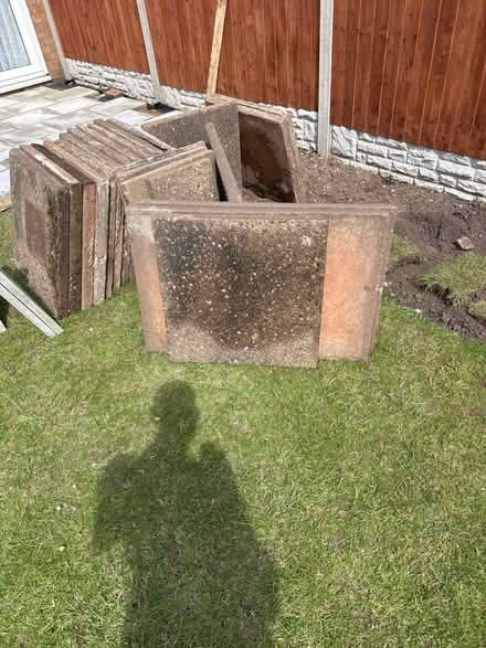 Photo of free Old style pebble slabs, heavy slabs (B435pb) #2