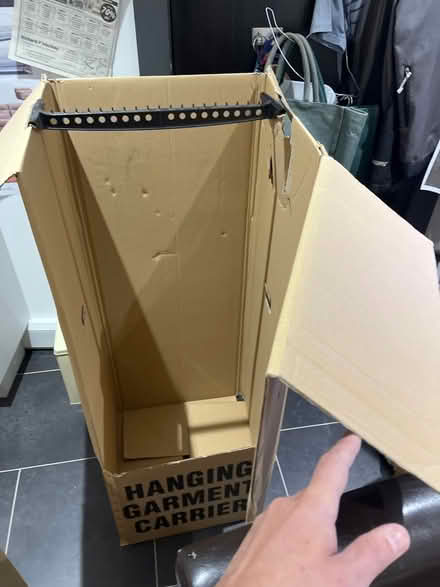 Photo of free cardboard temp wardrobe (Gorgie EH11) #2