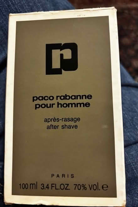 Photo of free Paco Rabane aftershave (Millbank SW1P) #1