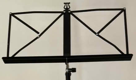 Photo of free Music stand, fully adjustable, folds down for easy transport (Booker HP12) #1
