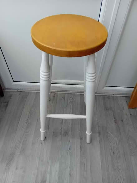 Photo of free Wooden Bar stool (Blandford DT11) #1