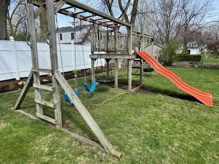 Photo of free Backyard swing set and slide (Batavia) #1