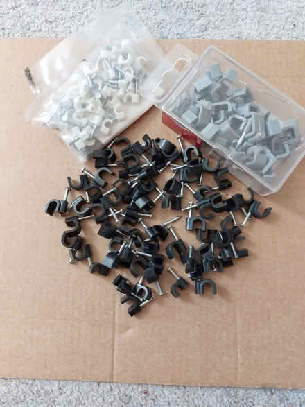 Photo of free Cable clips with nails set 2 (Humphrey's End GL6) #1