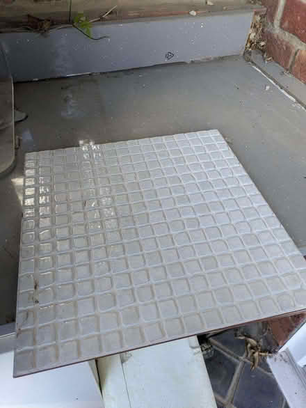 Photo of free Tile 42cm sq white (Ash Wharf GU12) #1