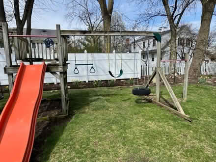 Photo of free Backyard swing set and slide (Batavia) #2
