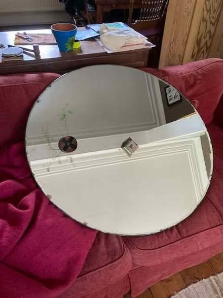Photo of free Large old round mirror (Balsall Heath B13) #2