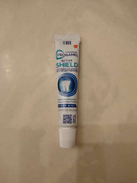 Photo of free unopened travel sized sensodyne (downtown novato) #1
