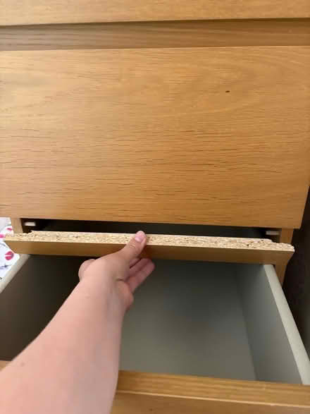 Photo of free IKEA oak effect tall drawers (Hextable BR8) #3