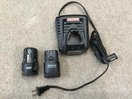 Photo of free Craftsman 12v batteries w/charger (near Severn, Ft. Meade) #1