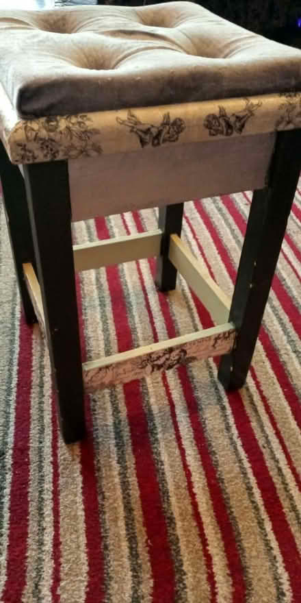 Photo of free Lovely Upcycled Comfy Wooden Stool (Orpington) #1