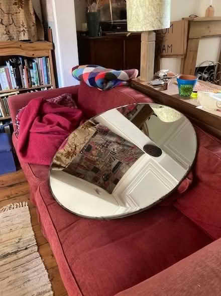 Photo of free Large old round mirror (Balsall Heath B13) #1