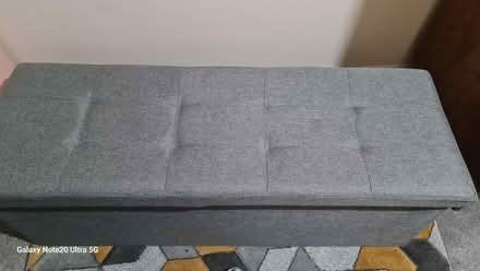 Photo of free Grey velour fold up storage box. (Foxwood YO24) #1