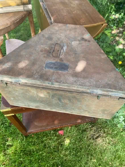 Photo of free Antique Tri corner tin hat box (Oldfield Park, Bath) #1