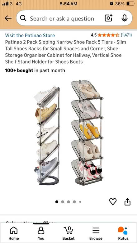 Photo of free Shoe racks x2 (Bunhill EC1Y) #1