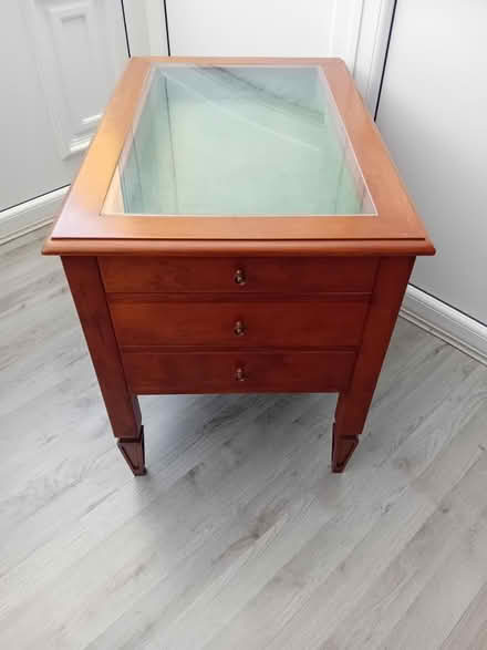 Photo of free Wooden unit with 3 drawers (Blandford DT11) #1