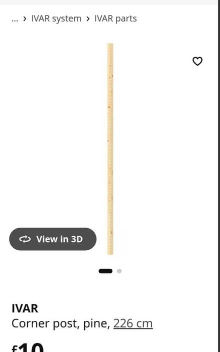 Photo of free IKEA Ivar uprights & a corner post (Kidderminster) #2