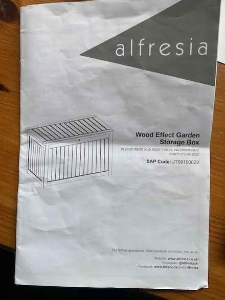 Photo of free Garden Storage Box 850L (Earley RG6) #1