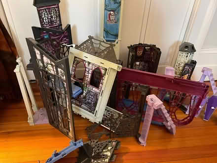 Photo of free Monster High castle and dolls (Brookline) #2