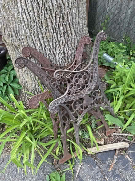 Photo of free Cast iron sides for outdoor bench (Arlington) #1