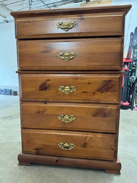 Photo of free Five drawer dresser (Groton, near Lawrence Academy) #1