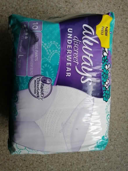 Photo of free Always discreet Underwear (Wolverhampton (WV10)) #1