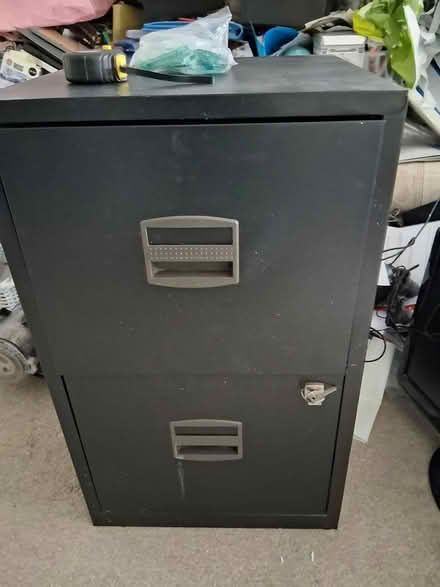 Photo of free Black 2 drawer filing cabinet (W4) #1