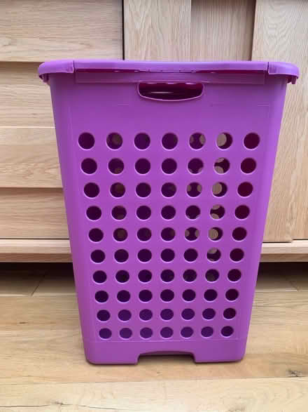 Photo of free Small purple laundry basket (Combe Down BA2) #4