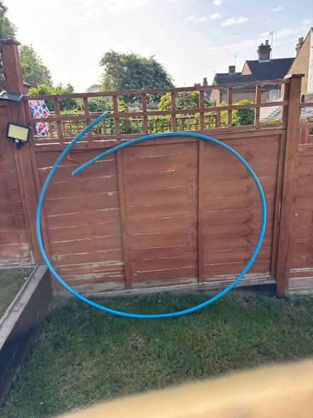 Photo of free 25mm mdpe blue pipe (Wycombe Marsh HP11) #1