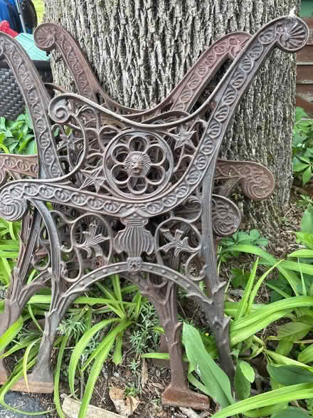 Photo of free Cast iron sides for outdoor bench (Arlington) #2